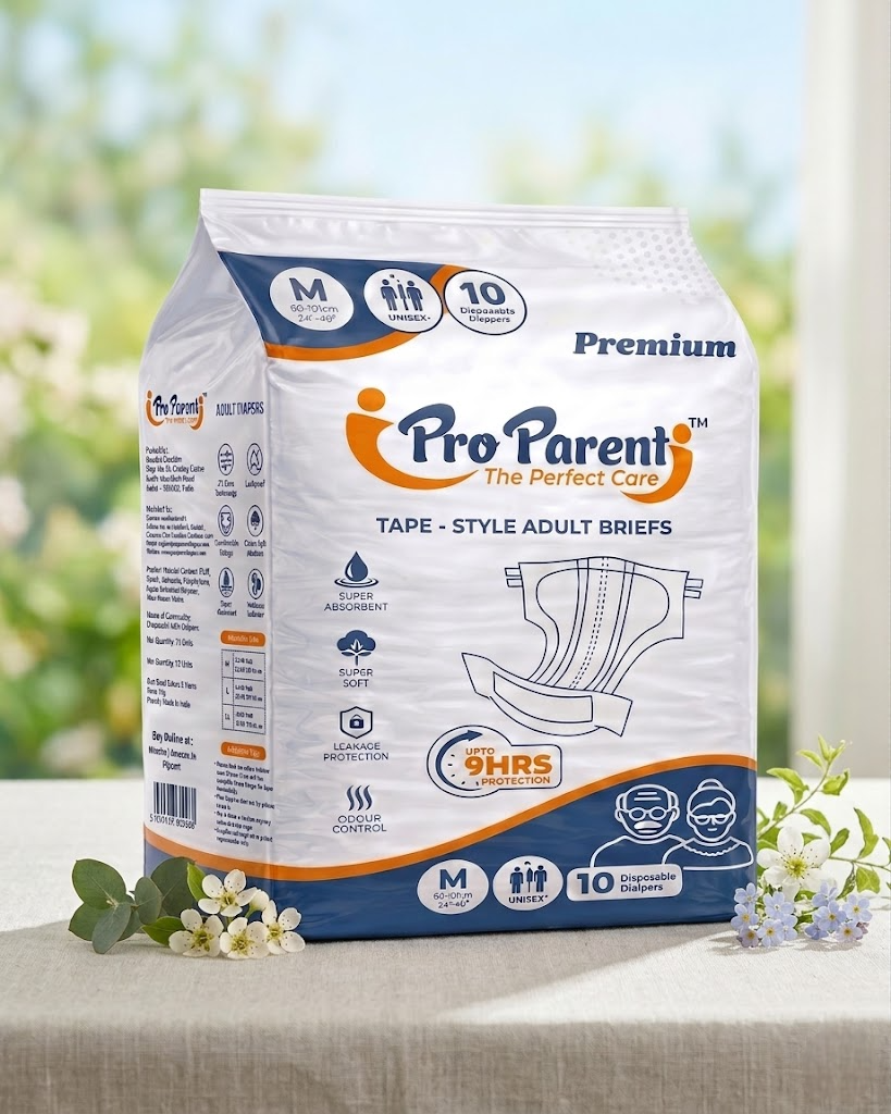 proparent adult diapers m size, tape - style adult diapers