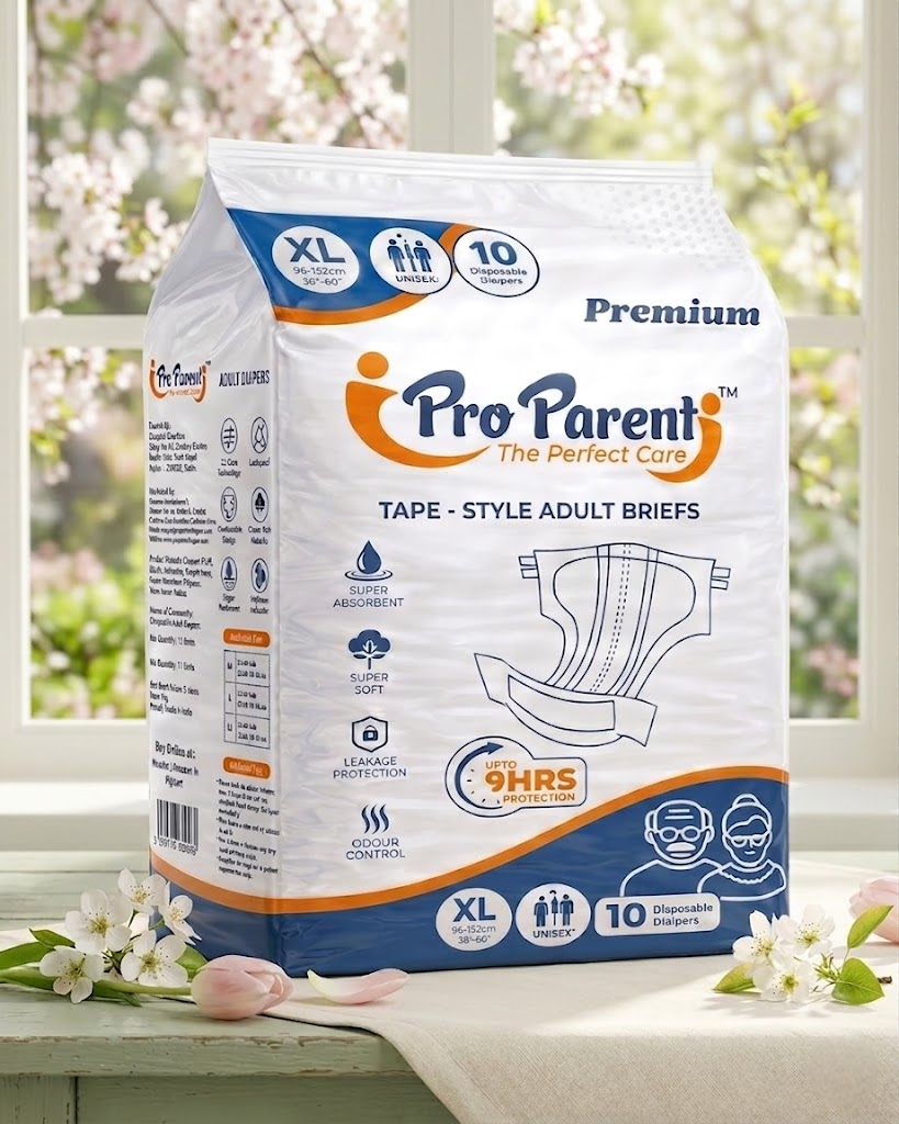 proparent adult diapers xl size, tape - style adult diapers